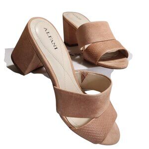 Alfani blush slip-on sandals, size 6